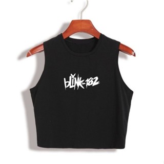 Regata Cropped Blink-182 Banda De Rock Americana Musica Feminino