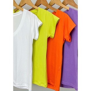 Kit 4 camisetas Baby look Gola V Malha em Oferta na Shopee