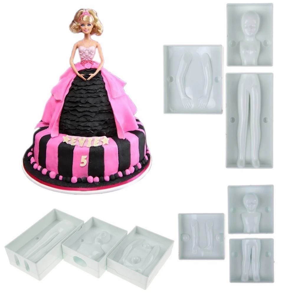 Molde de Plástico Corpo Humano Biscuit Pasta Americana Confeitaria Artesanato - C3472