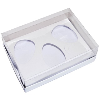 Caixa Páscoa, ovo de colher trio três cascas 100g branco em Oferta na Shopee
