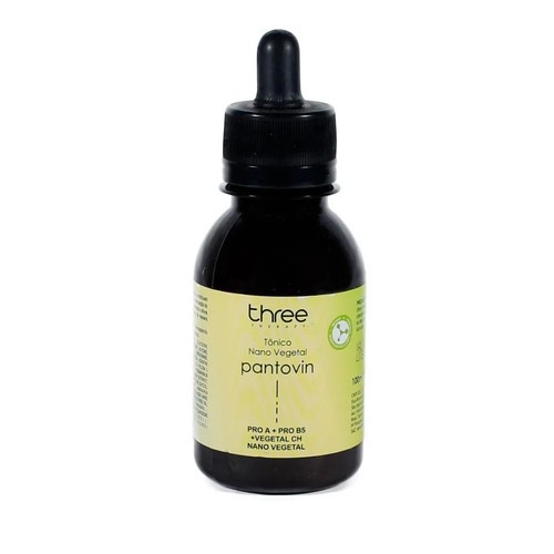 Tônico Capilar Cresce Fios Instantâneo Nano Vegetal Pantovin Three Therapy Crescimento Capilar Cabelo Rapunsel  Acelera em 3 Vezes 100ml