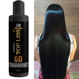 Progressiva Marroquina Top liss 6D 1000 ML- Com Óleo De Argan, Alisa 100% Sem Resseca O Cabelo