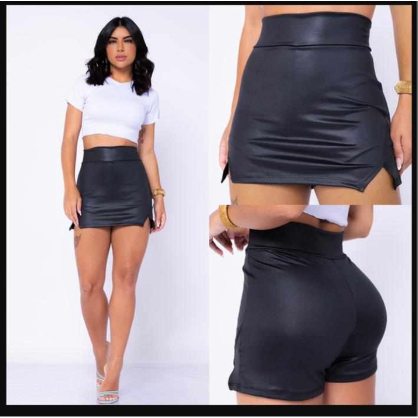 Conjunto Virginia Alfaiataria Short e Cropped Moda Feminina Tendencia