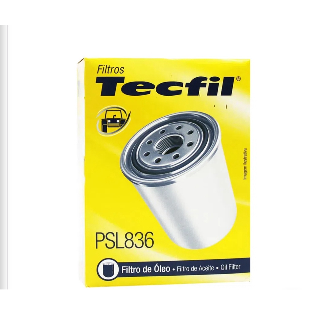 FILTRO DE ÓLEO TECFIL PSL836 MASSEY FERGUNSON, MAZDA e VALMET em Oferta na Shopee