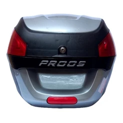 Bau Bauleto Moto De 29 Litros Proos Preto Prata