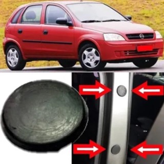 Kit Borracha Tampa Externa Da Coluna Central Do Corsa 2 peças