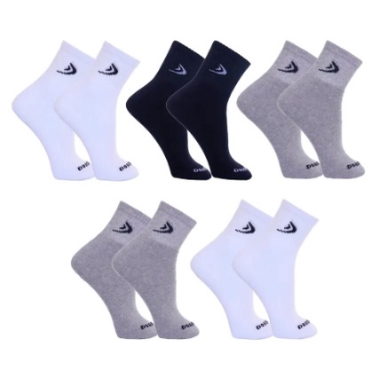 Kit 5 Pares Meias Cano Curto Algodão Masculina Dorbe Original Meia Curta Masculino Confortável Qualidade - Men Clothes
