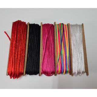 Fio Cordão De Cetim Rabo De Rato 1mm - 5m, 10m ou 20m -  Várias Cores em Oferta na Shopee