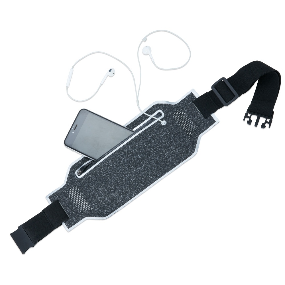 Pochete Antifurto Esportiva Cinza Porta Celular Unissex Promocao