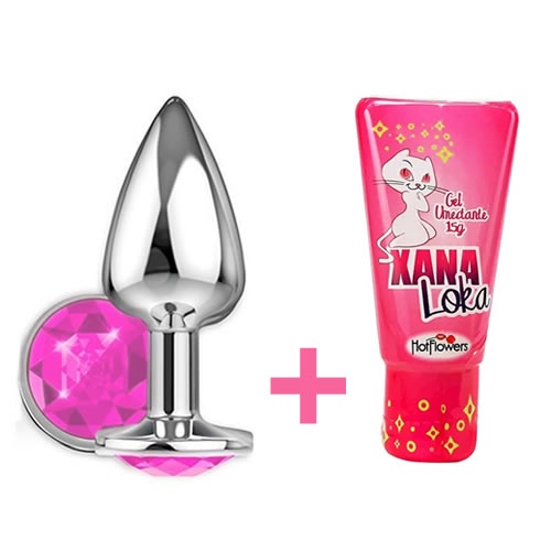 Plug Anal + Xana Loka Hot Flowers Lubrificante Intimo Feminino SEX SHOP em Oferta na Shopee