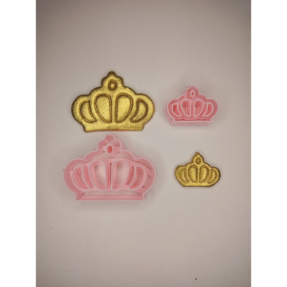 Cortador Kit Coroa 5cm e 3cm Para Pasta Americana — imagem 2 de 2