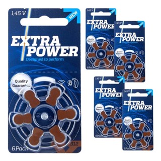 30 Pilhas Baterias 312 Pr41 Aparelho Auditivo - Extra Power