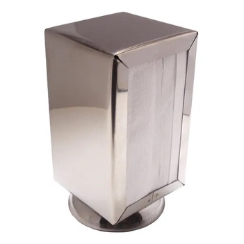 Porta Guardanapo De Papel TV - Inox, Aço Preto, Branco, Cristal e Inox - Bar / Lanchonete em Oferta na Shopee