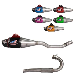 Escapamento Escape Esportivo Completo Pro Tork Powercore 4 Para Moto Nxr 150 Bros 2009 A 2014
