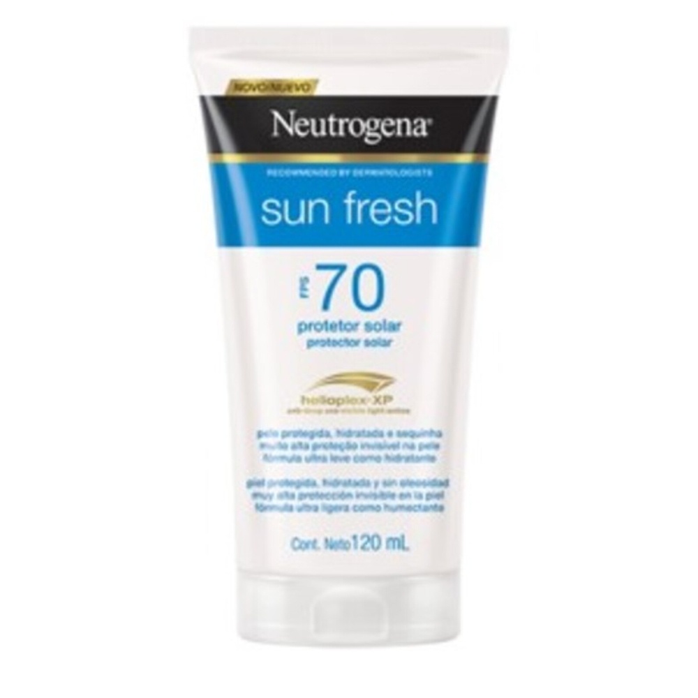 Protetor Solar Neutrogena Sun Fresh FPS 70 120mL em Oferta na Shopee