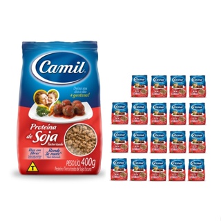 Proteína De Soja Texturizada Camil 400g Pacote com 20 Unidades em Oferta na Shopee