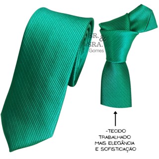 Gravata Trabalhada Verde Bandeira Para Padrinhos E Eventos Fosca Para Casamento E Festa