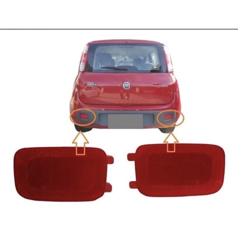 Par Refletor Original Do Parachoque Novo Uno Vivace Way original fiat