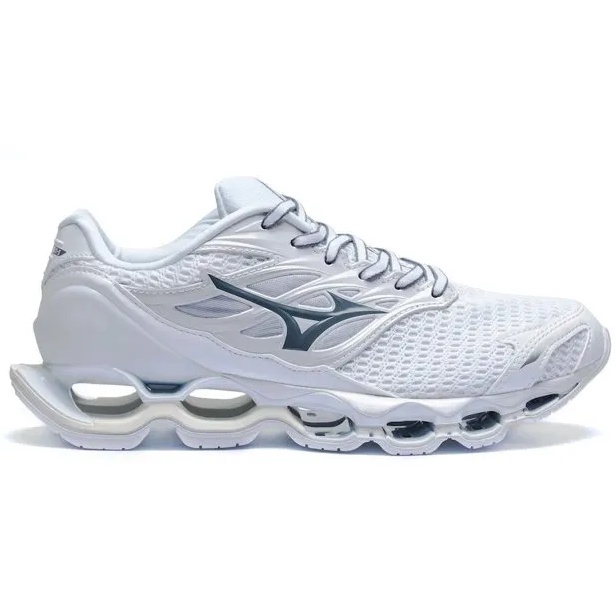 Tênis Sapato Mizuno wave prophecy pro 11s Branco/White Made in Vietnã