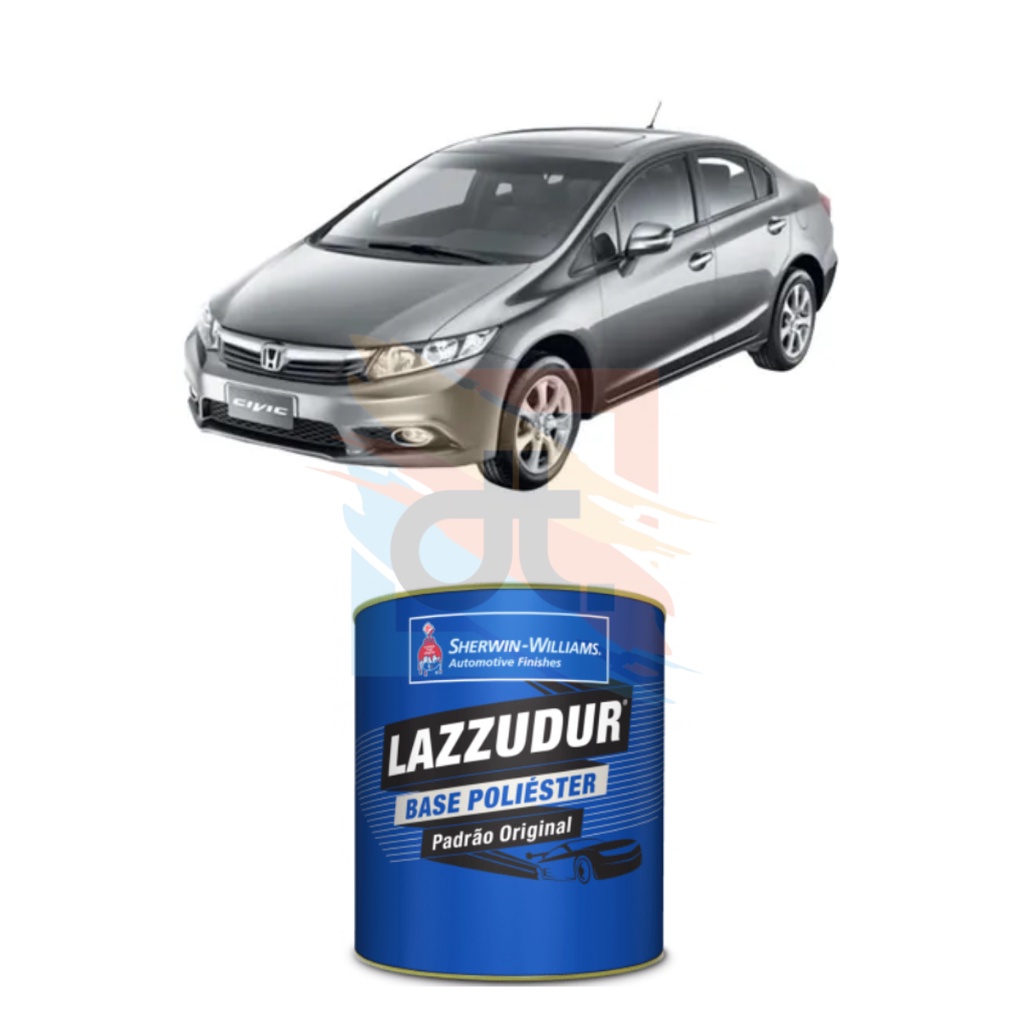 Tinta Poliéster Cinza Iridium Met Honda 12 Lazzudur 900ml Cód: NH642