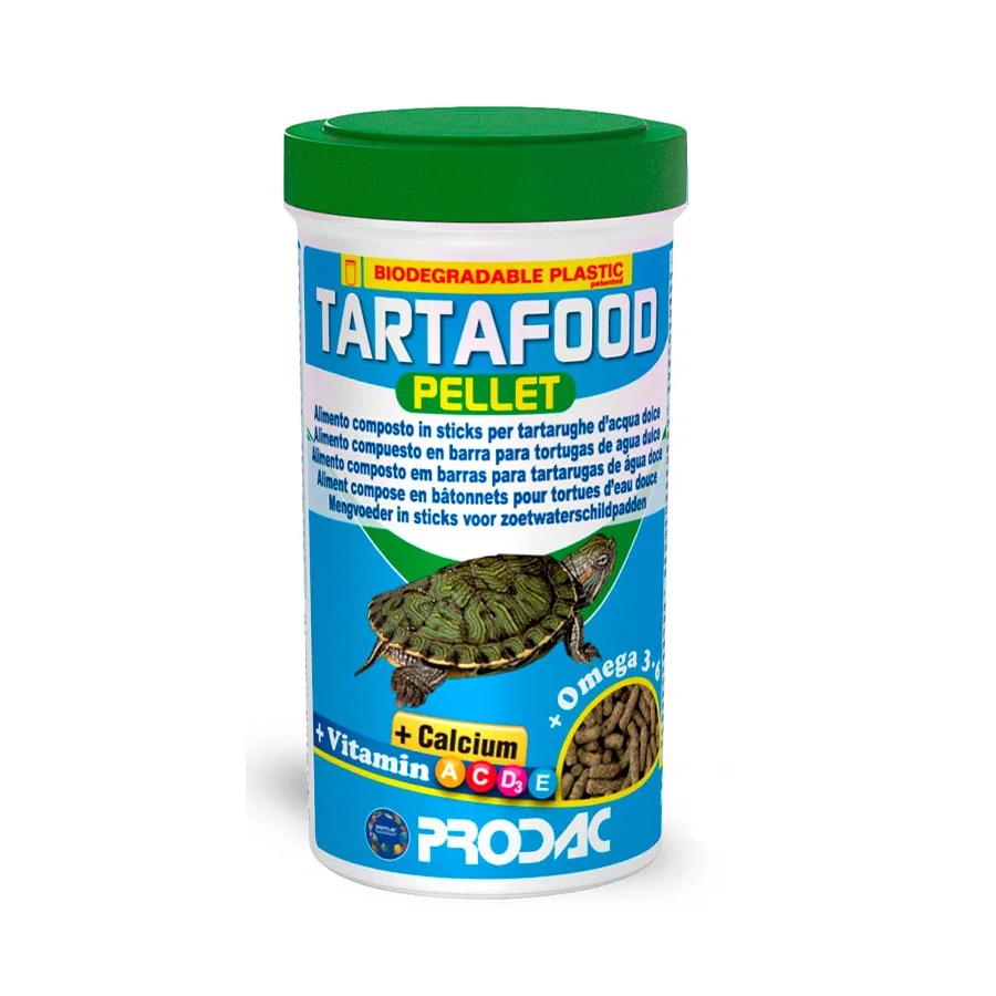 Ração Prodac Tartafood Pellet 350g Tartarugas De Água Doce