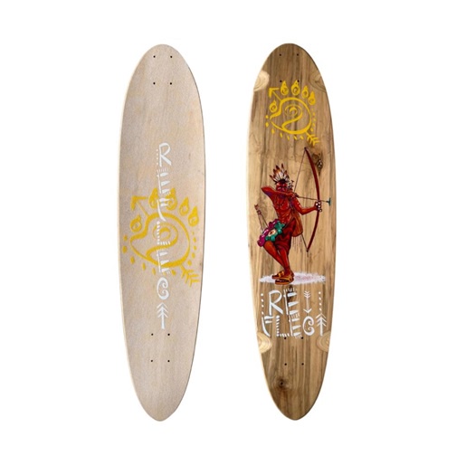 Shape Reflect Longboard Pintail 36 Lixa Transparente Skate Maple Skateshop Logboard