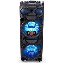 Caixa Som Pesado Amplificada Portátil Bluetooth Led 1800w XT1200 Bivolt