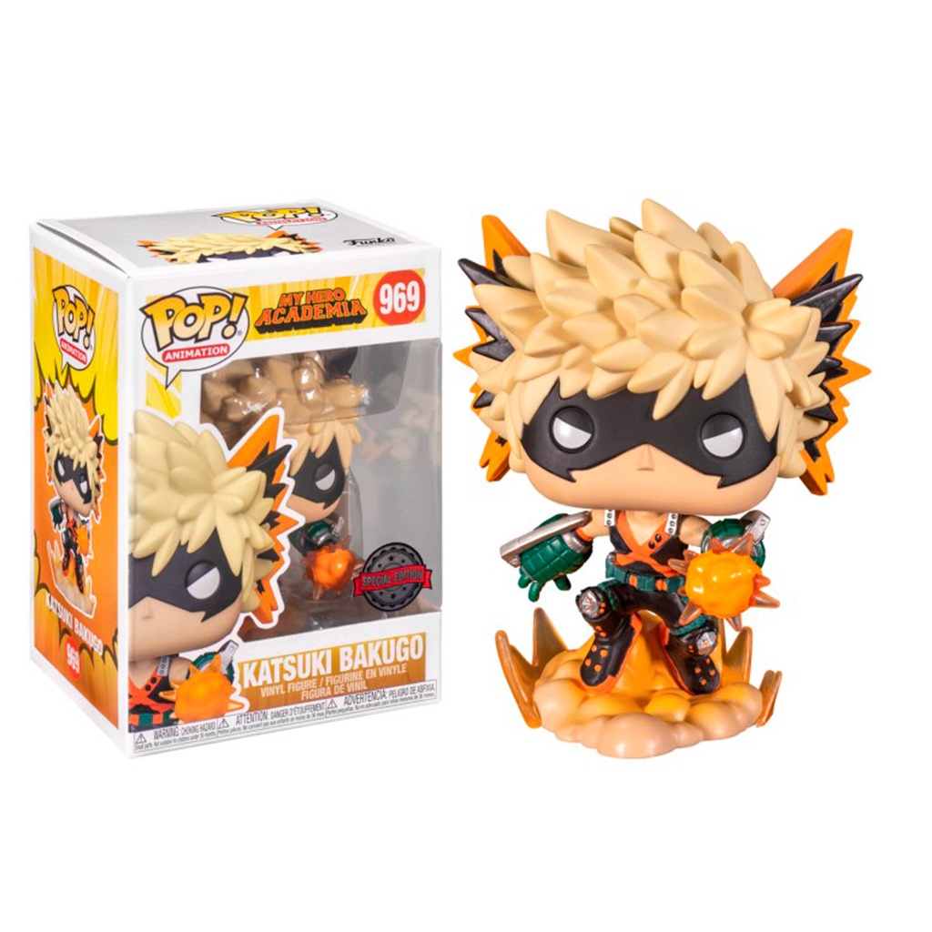 FUNKO POP MY HERO ACADEMIA - KATSUKI BAKUGO W/EXPLOSION 969 - EXCLUSIVO NOVO ORIGINAL