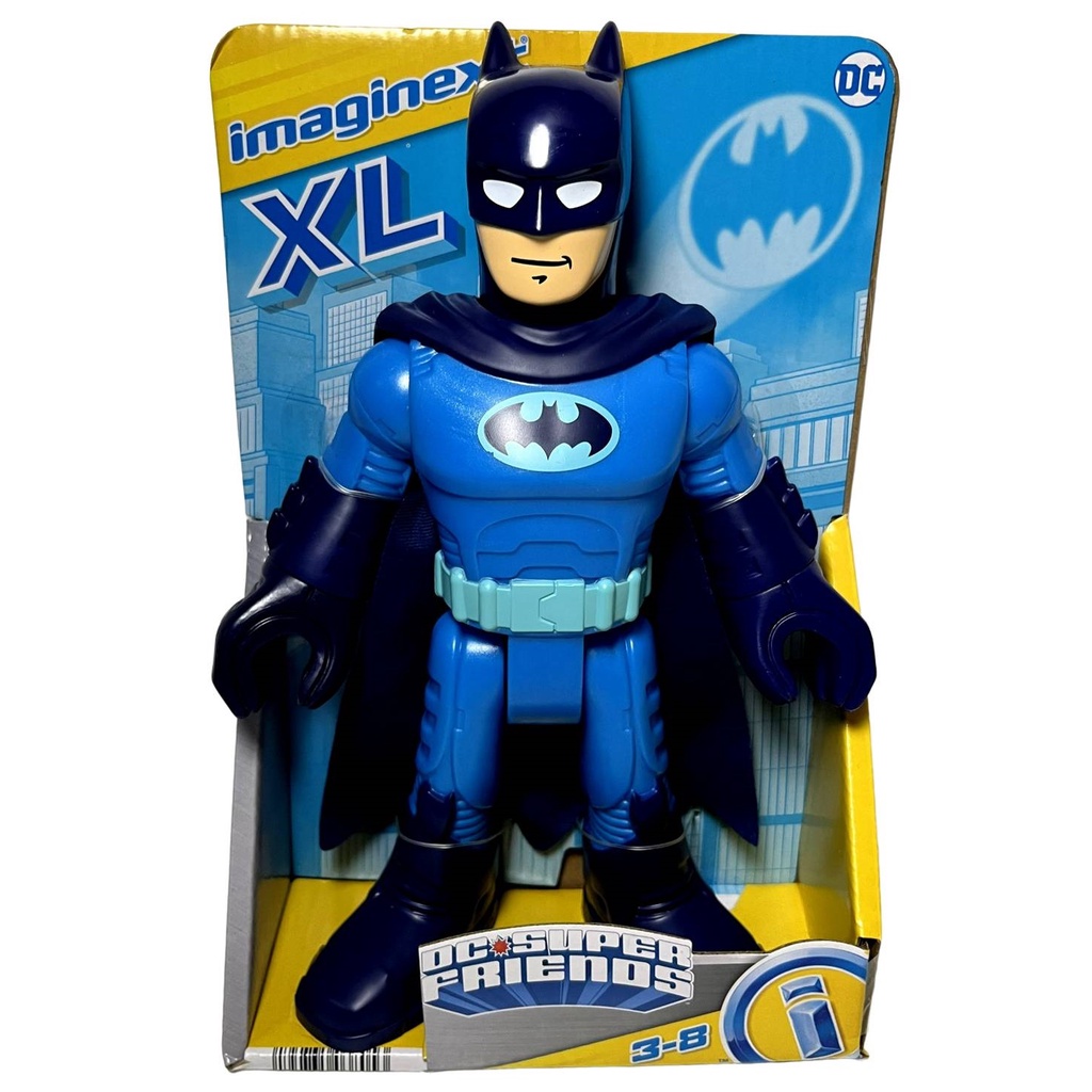 Brinquedo Boneco Articulado Imaginext Herói Batman - Azul - Liga Da Justiça Dc Comics - Fisher Price