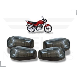 kit 4 Lente Fume Pisca Seta Sinaleira Moto SUZUKI GSR 150 GSR150 150i