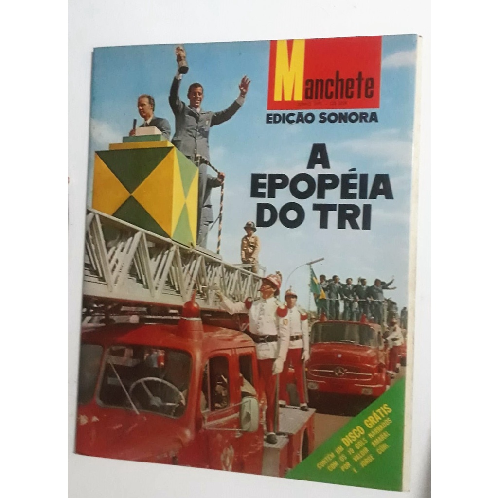 Revista Manchete A Epopeia Do Tri 1970