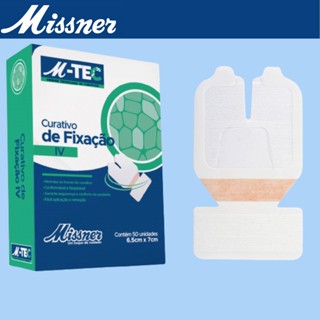 Curativo de Fixação Aplicação De Curativo Filme Poliuretano Fino Transparente Hipoalérgico IV 6,5cm x 7cm M-Tec - Missner