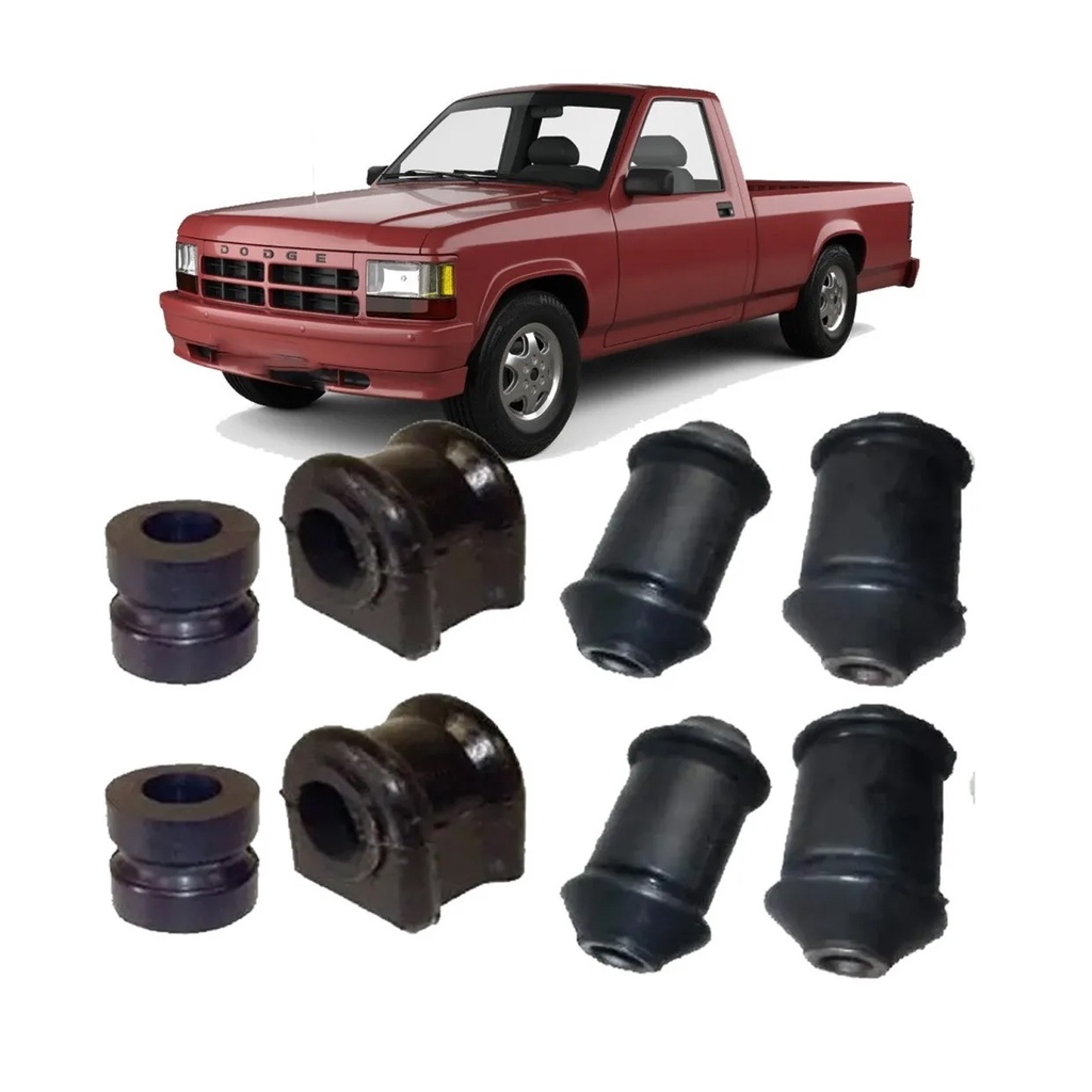 Buchas Bandeja Balança Inferior + Buchas Barra Dianteira Dakota 1997 1998 1999 2000 2001 A 2002