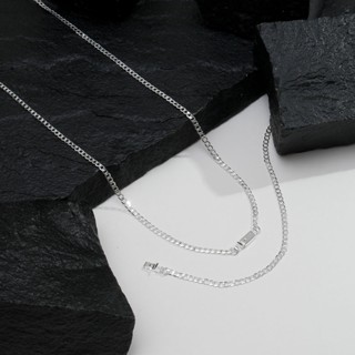 Conjunto Correntinha Corrente Cordão Masculina + Pulseira Banhada A Prata