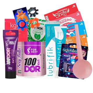 Kit Sex Shop Anal Zero Dor Gel dessensibilizante Bolinhas funcionais Analtômicas Ducha Chuca Lâminas Excitante