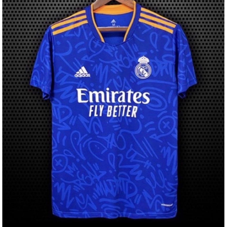 camisa do real madrid azul envios em 24horas] Shopee Brasil