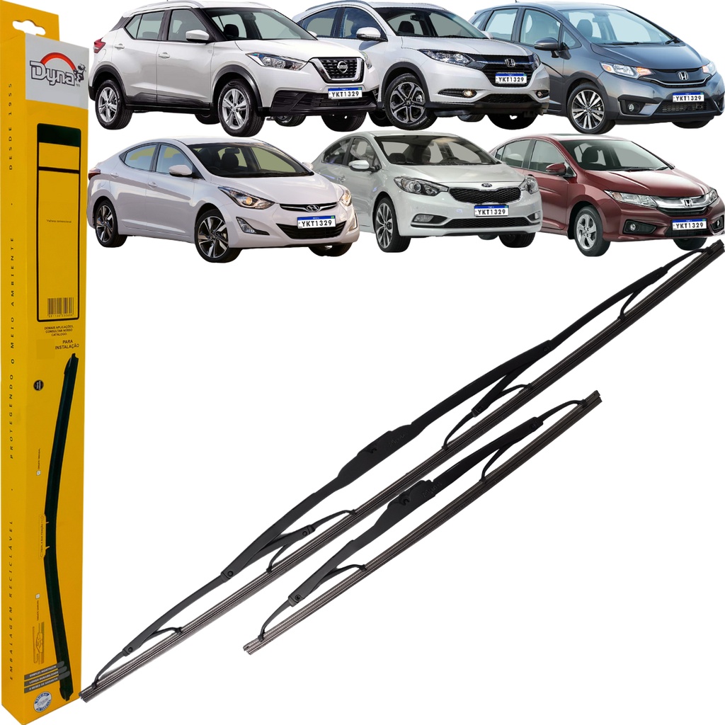 Par Palhetas Dianteiras Dyna City Fit Hrv Wrv Elantra Kicks em Oferta na Shopee