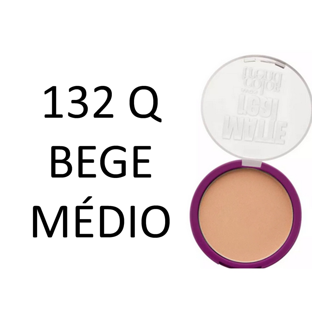 PÓ COMPACTO MATTE REAL COLOR TREND SEM ESPELHO E SEM ESPONJA MAIS VENDIDO