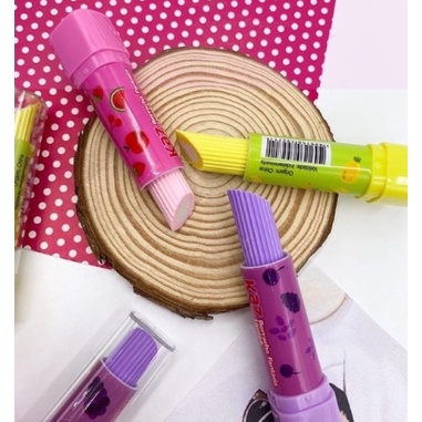 Borracha Escolar em Formato de Batom Lispstick - Kaz em Oferta na Shopee