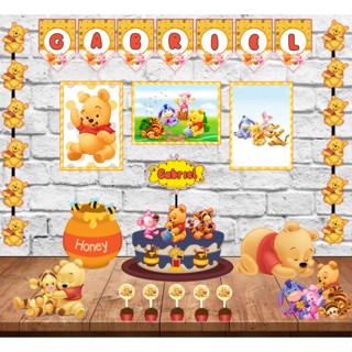 Kit Decoração Festa em Casa Tema Ursinho Pooh Baby em Oferta na Shopee