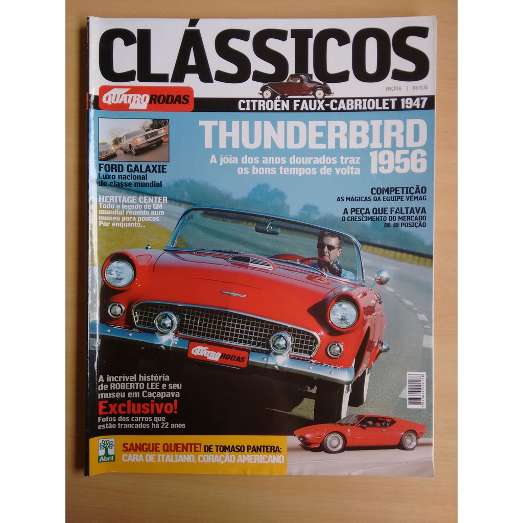 Revista Quatro Rodas 6 Thunderbird Galaxie Cabriolet 481w