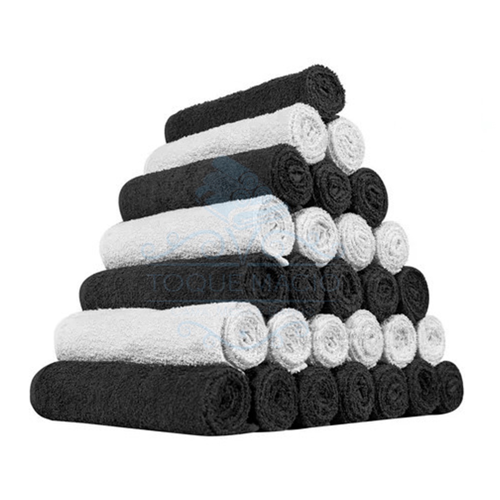 Kit 20 Toalhas de Rosto Para Salão Premium Toque Macio 45x70cm em Oferta na Shopee