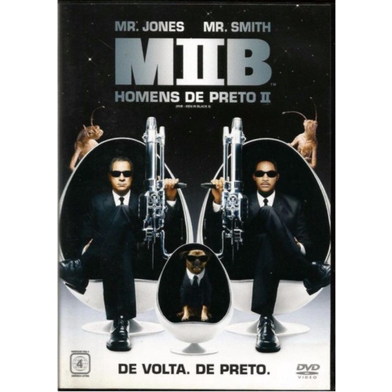 DVD MIB II - Homens De Preto II - De Volta. De Preto. - Edição Especial Dupla - Completa Original