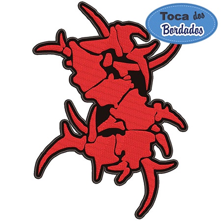 Patch Bordado Costurar Banda Sepultura Grande 30cm Ban400 - Costura