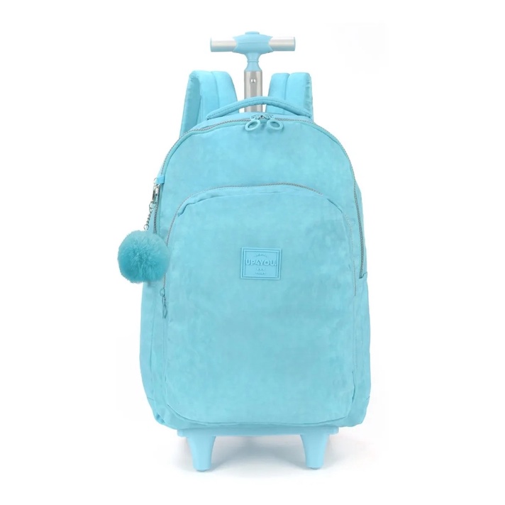 Mochila com Rodinhas Turquesa Up4You - Luxcel 2023