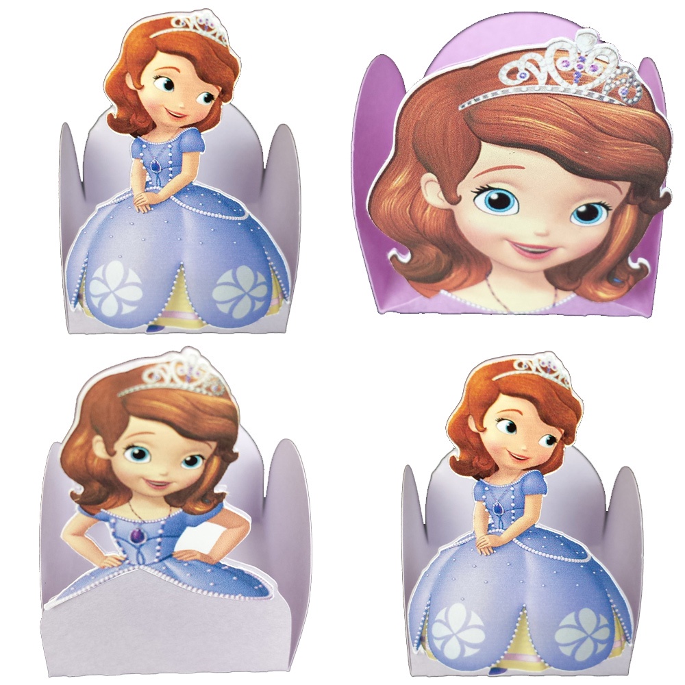 100 Forminhas Princesa Sofia Brigadeiros Festa Aniversário