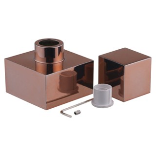 Acabamento para Registro Geral Rose Dourado em Metal de parede
