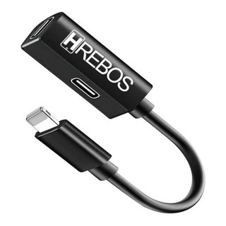 Adaptador De Fone iPhone 2 Em 1 Fone E Dados Hs-310 Hrebos