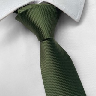 Gravata Verde Oliva Semi Slim Para Padrinhos e Congressos