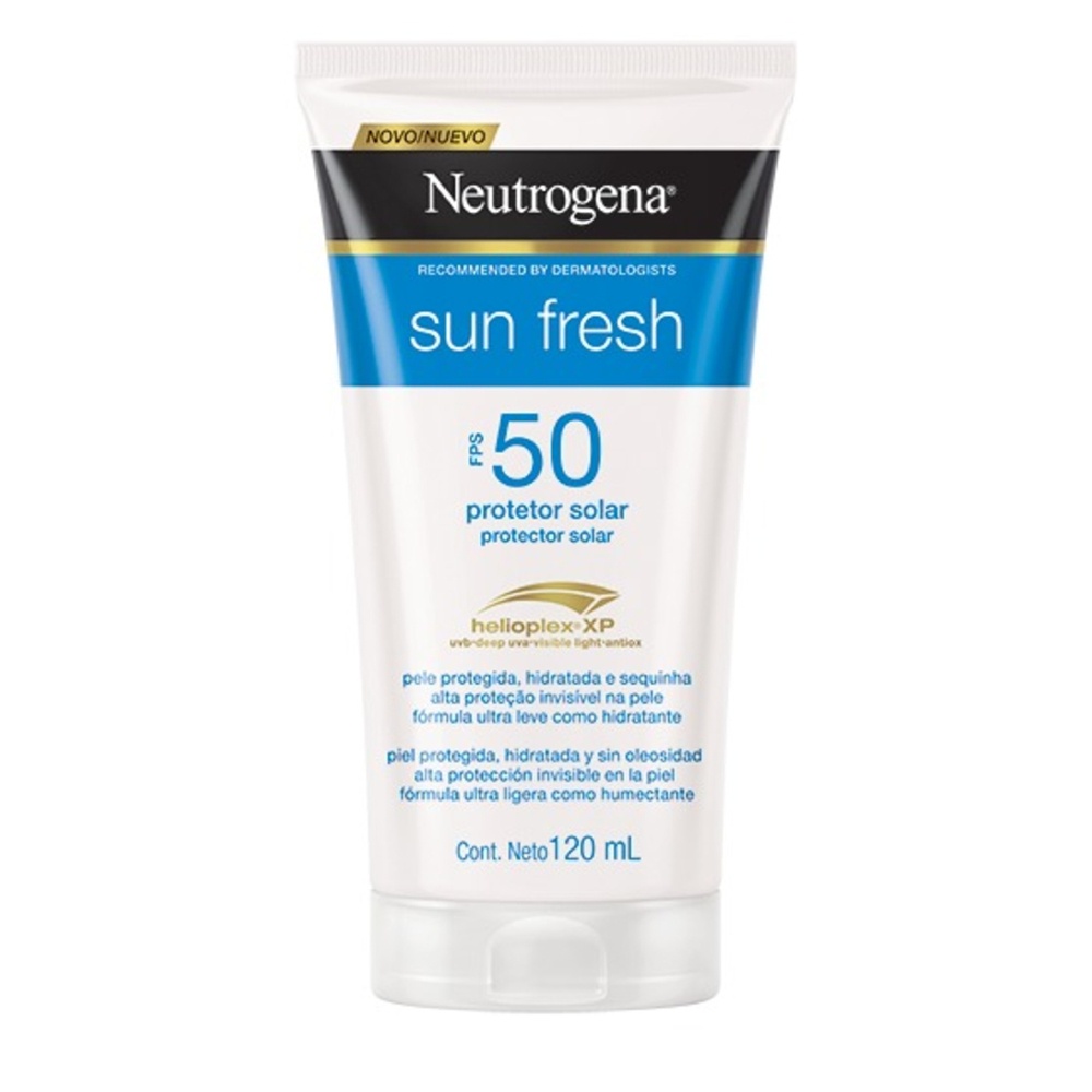 Protetor Solar Neutrogena Sun Fresh FPS 50 120mL em Oferta na Shopee